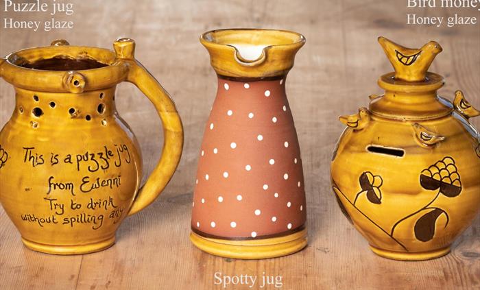 Pottery made by hand at Ewenny Pottery